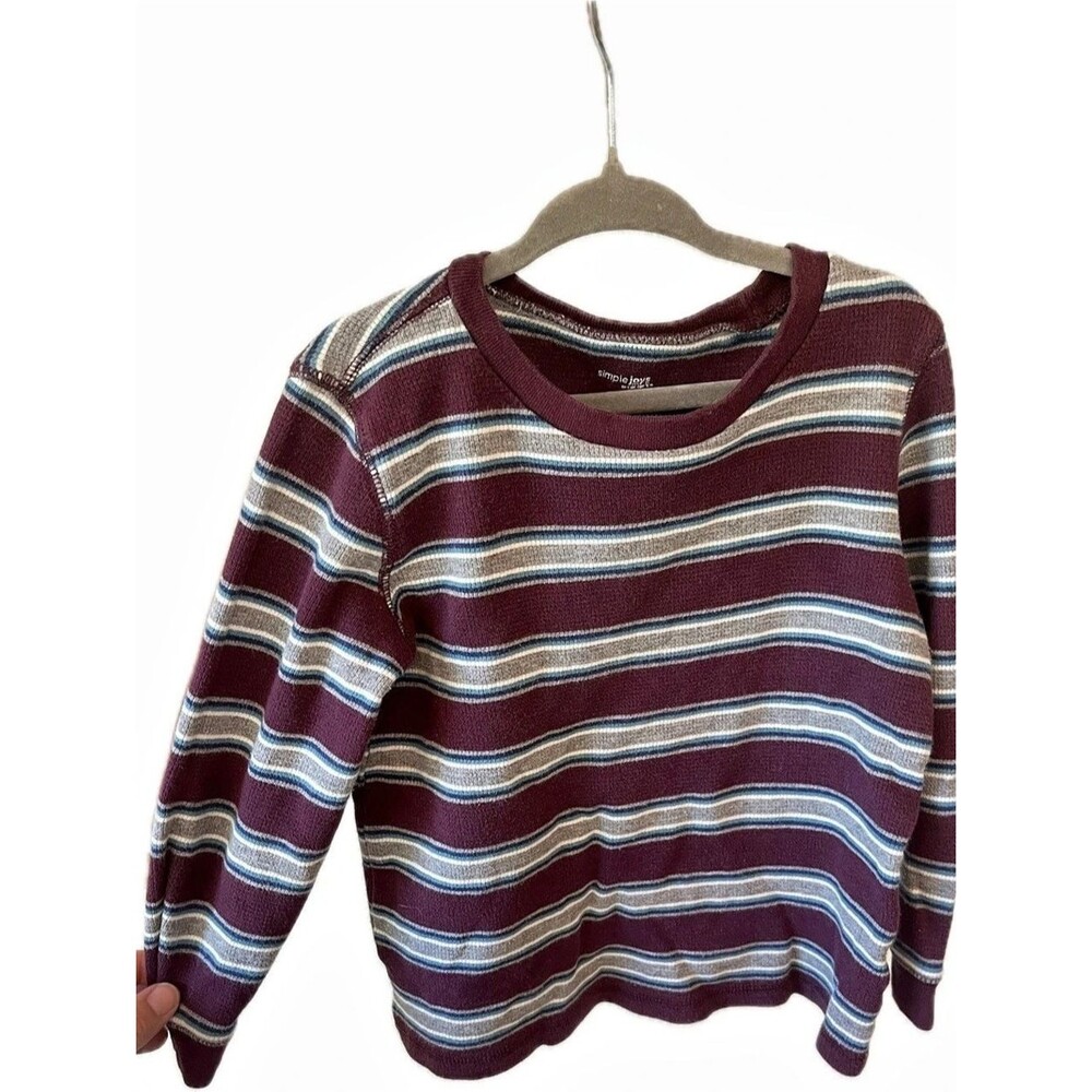 Carter’s Long Sleeve Striped Burgundy 4T